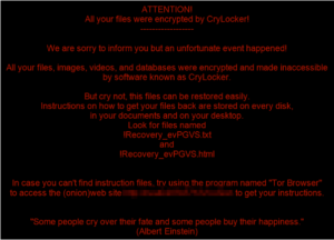 Ransomware CryLocker